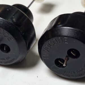 Original NIVOCODE Brake Fluid Reservoir Caps – First 500 Jaguar E-Types – Rare Pair