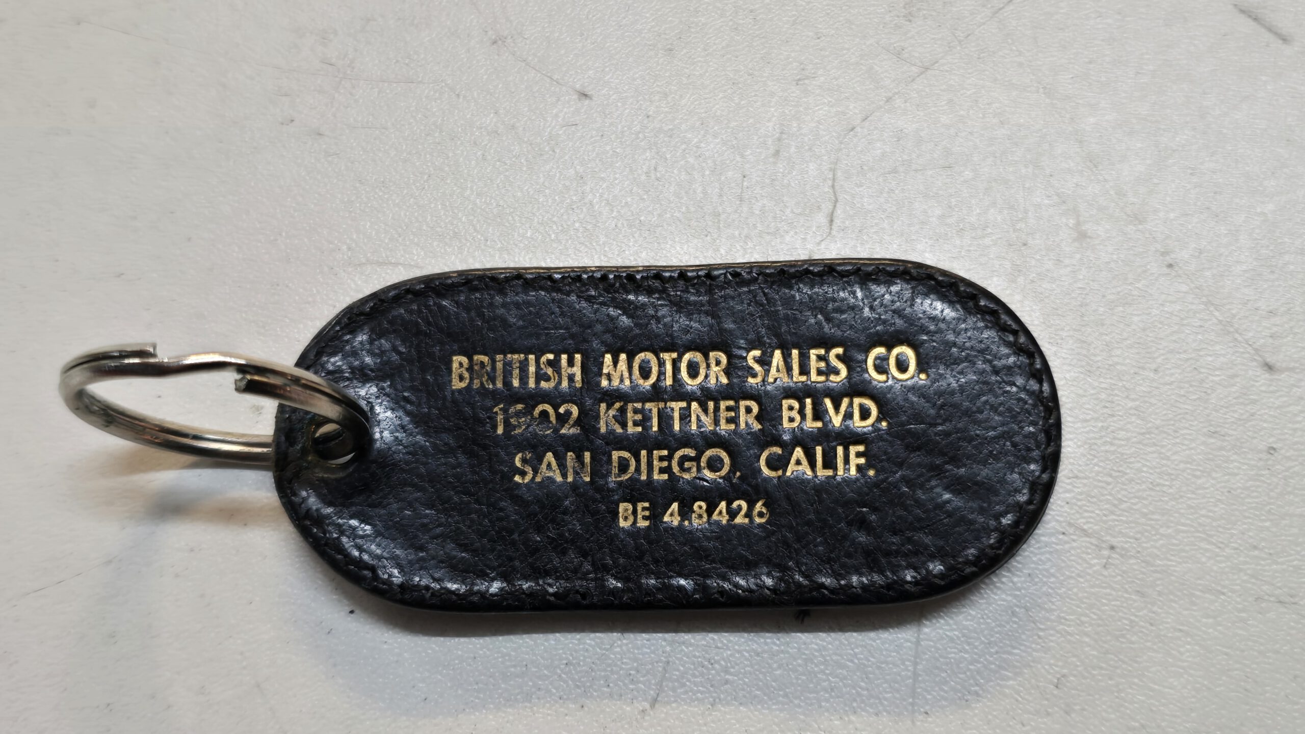 Rare Original Jaguar E-Type Growler Key Fob – 1962–1965 – CUD – San Diego Dealer - Image 4